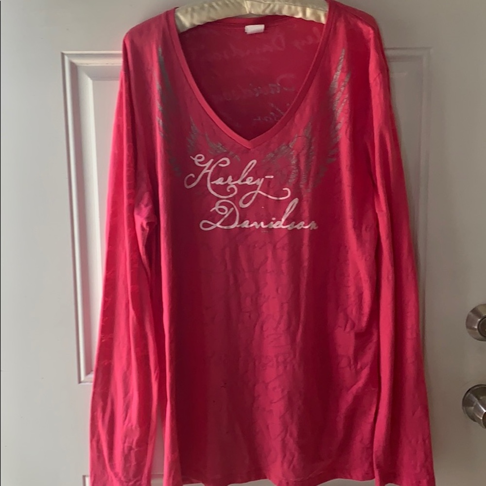 Harley Davidson woman’s v neck top